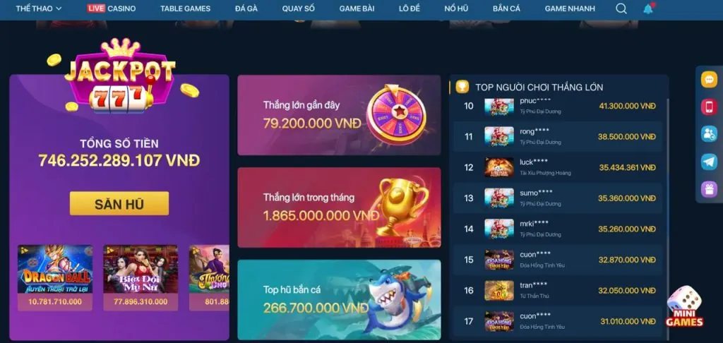 Đa dạng Slot Game tại KV99 Casino